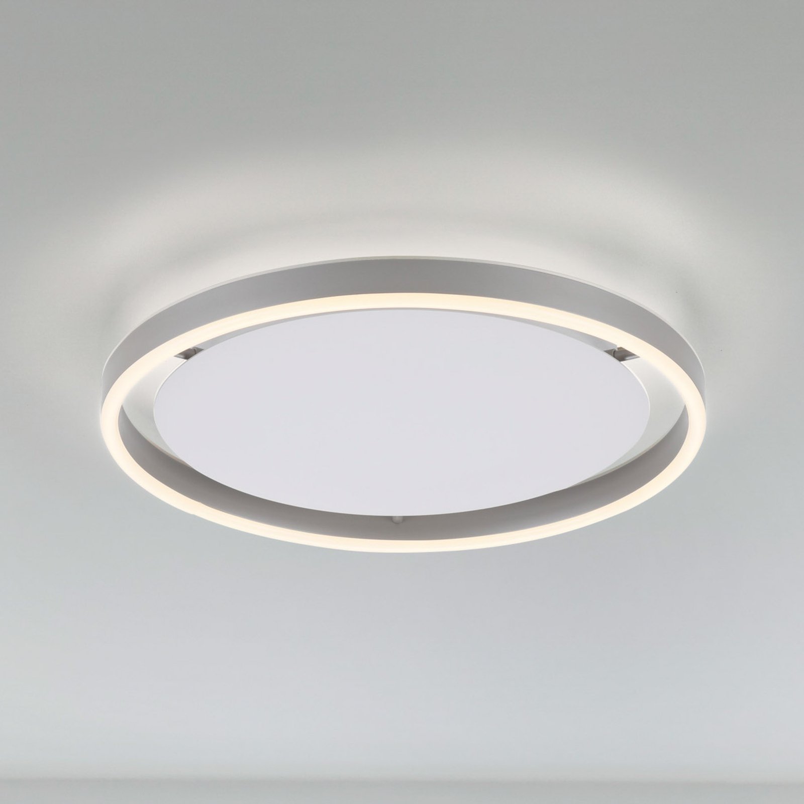 LED stropné svietidlo Ritus, Ø 39,3 cm, hliník