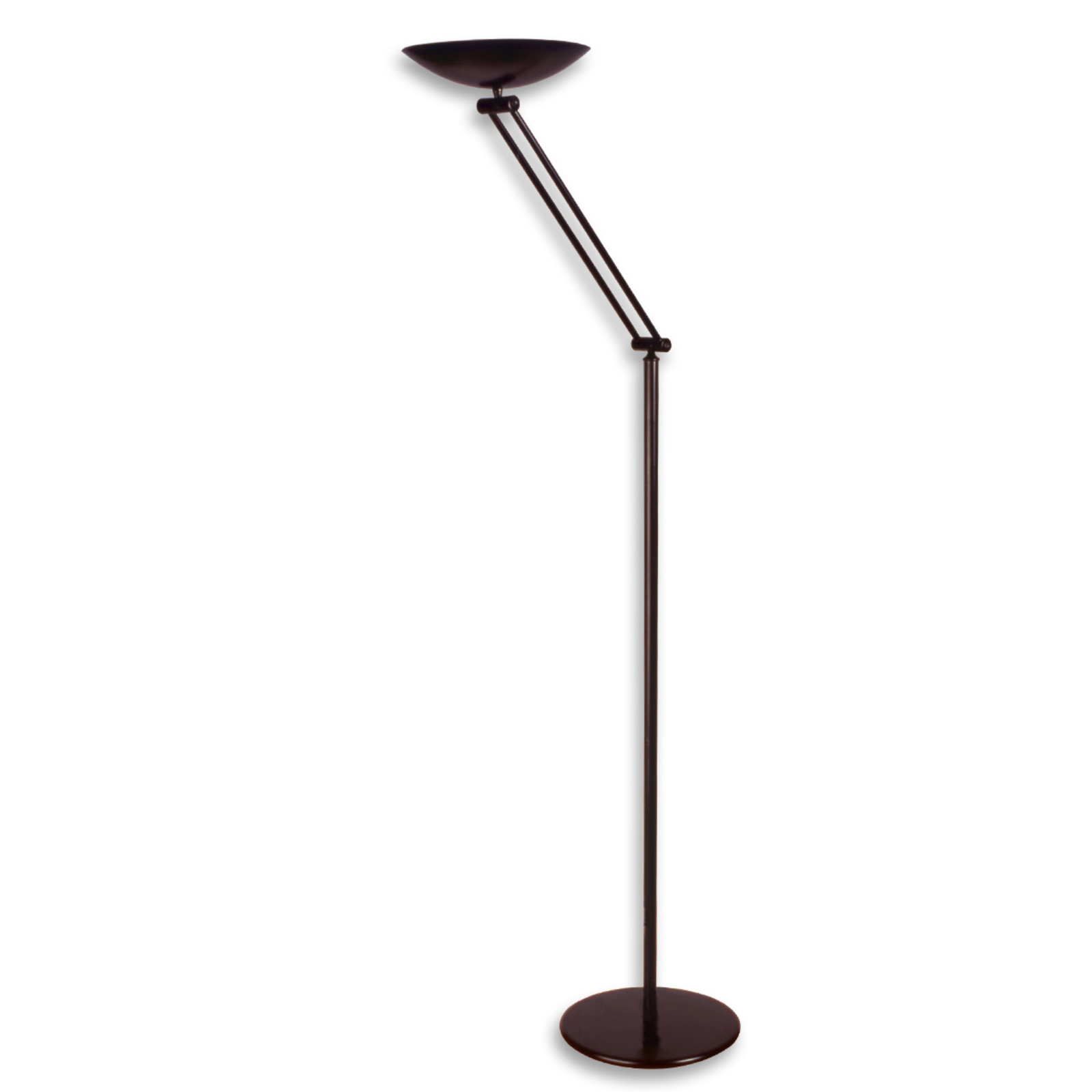 Lámpara de pie LED Chloé flexible, negro