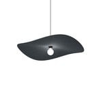 WEVER & DUCRÉ Candeeiro suspenso Wave Soft 3.0 Feltro antracite 100 cm