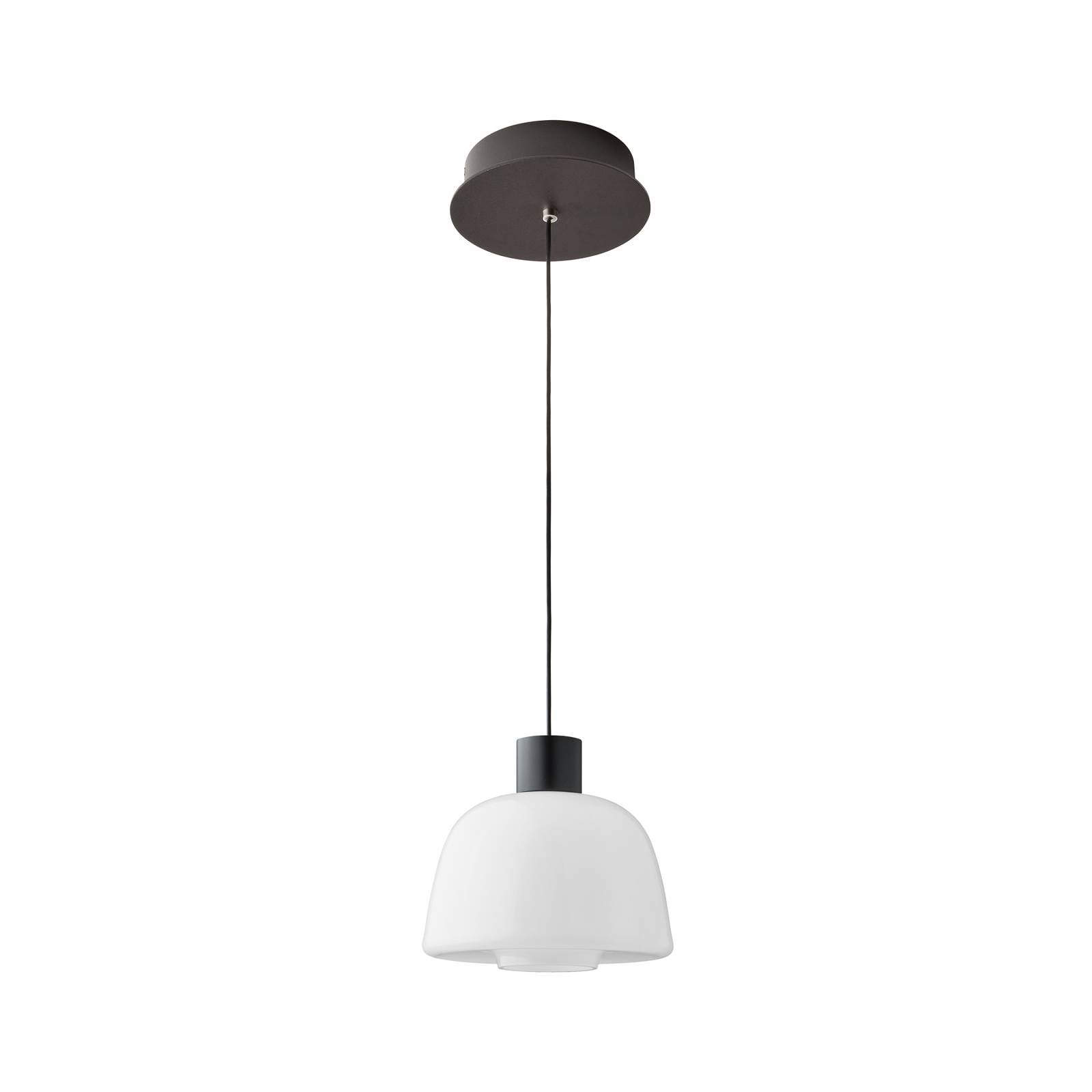 Bover LED-Hängeleuchte Drep S/01, opalweiß, Glas, 2.700 K