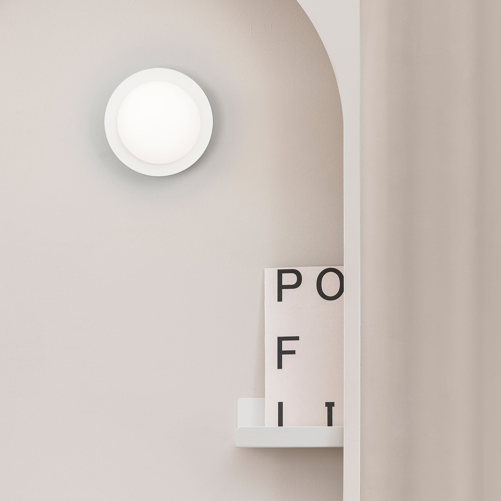 Applique murale LED May, IP44, blanche Applique murale LED May, IP44, blanche