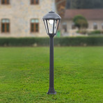 Wegeleuchte Sandro Giaffa, schwarz, Resin/PMMA, E27 LED CCT