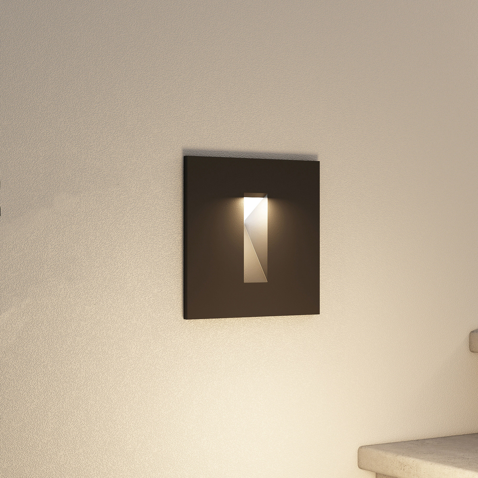 Arcchio Lanti da incasso parete, nero, G9, IP65