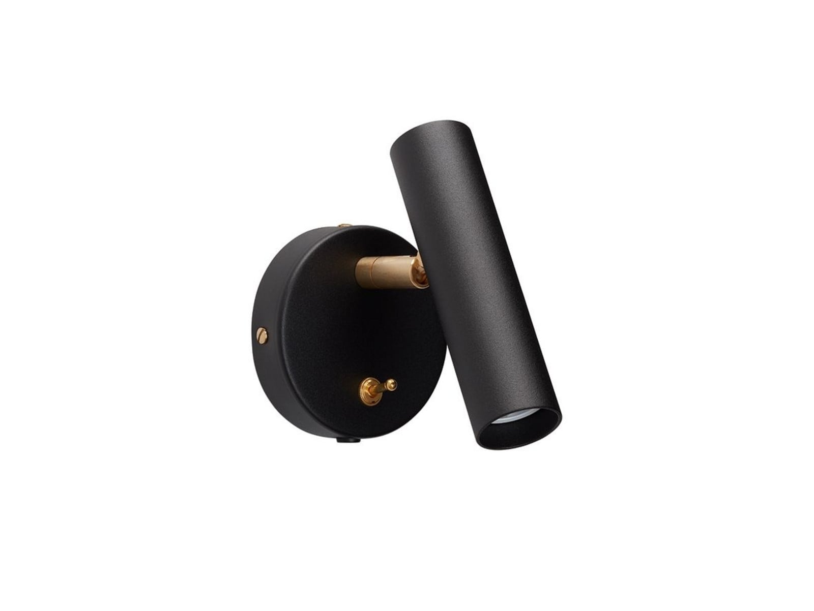 Slender V&auml;gglampa Black/Brass Belid - Vardagsrum - Metall