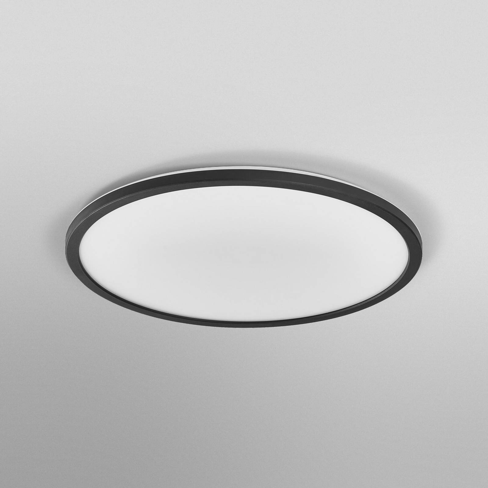 Lampa sufitowa LED OSRAM ORBIS ULTRA SLIM, czarna, Ø 40 cm, ściemniany