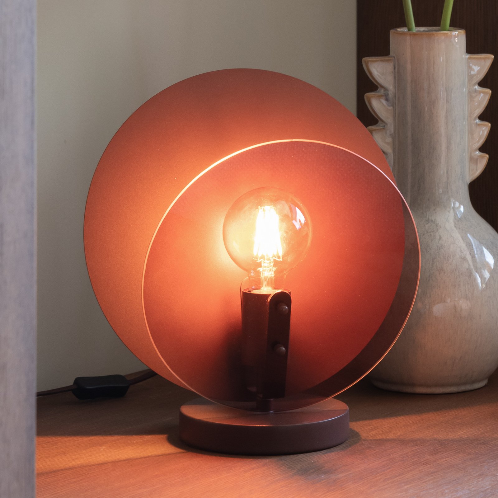 IT'S ABOUT ROMI Tischlampe Toledo, braun, Höhe 33 cm
