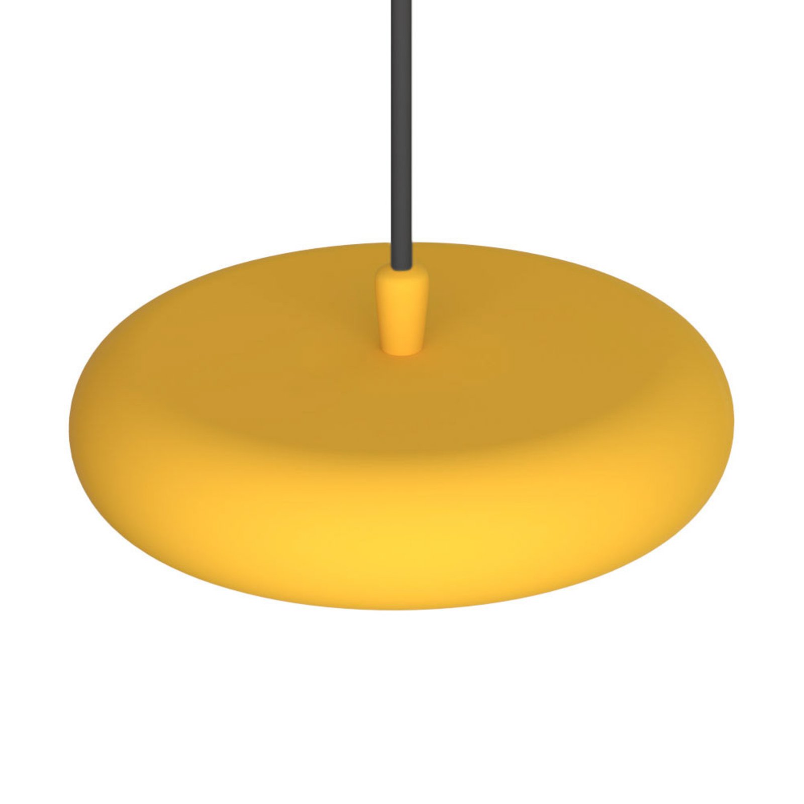 Lampa wisząca LED Boina, Ø 19 cm, żółta