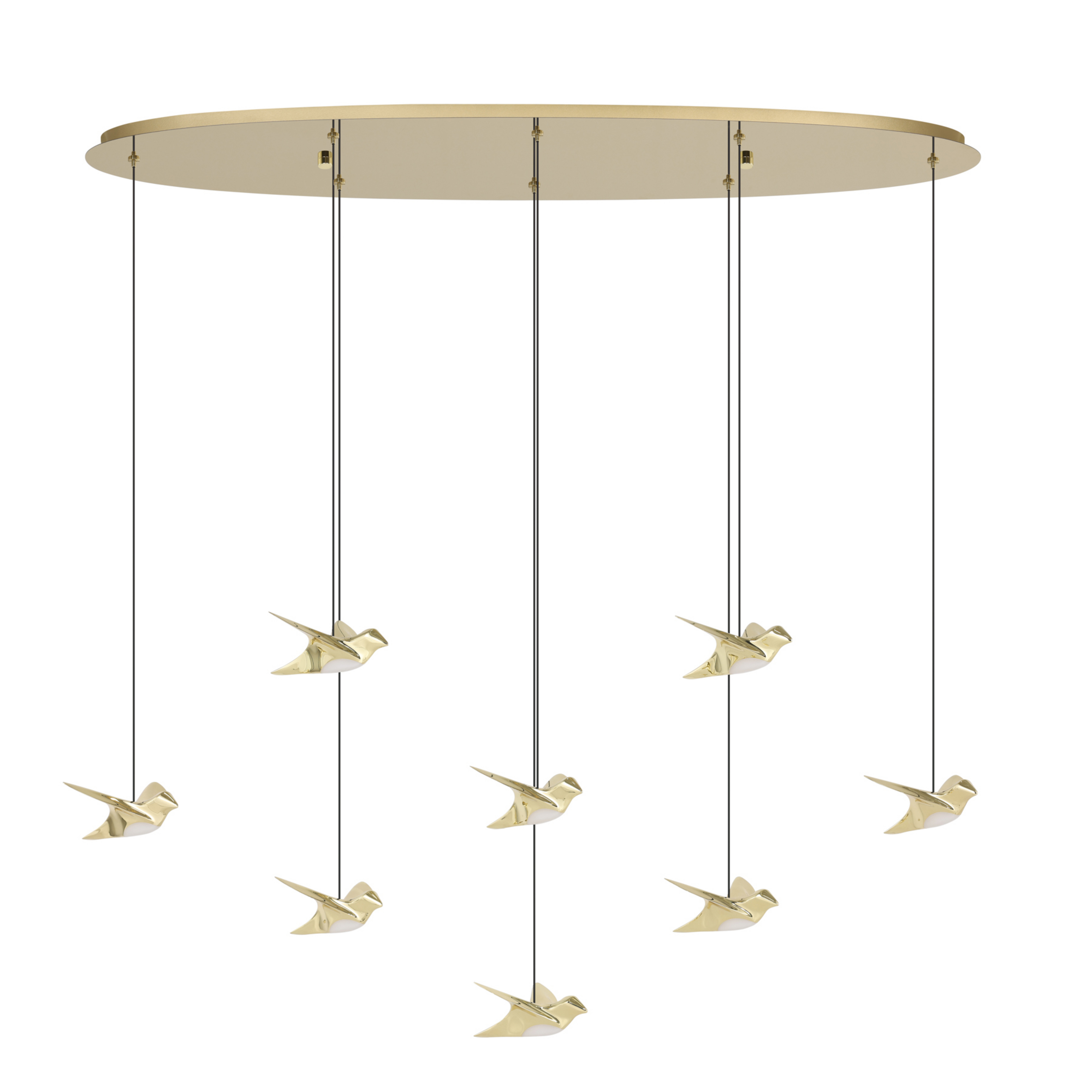 Paratebueno Lampada a sospensione ottone a 8 luci - EGLO Stars of Light