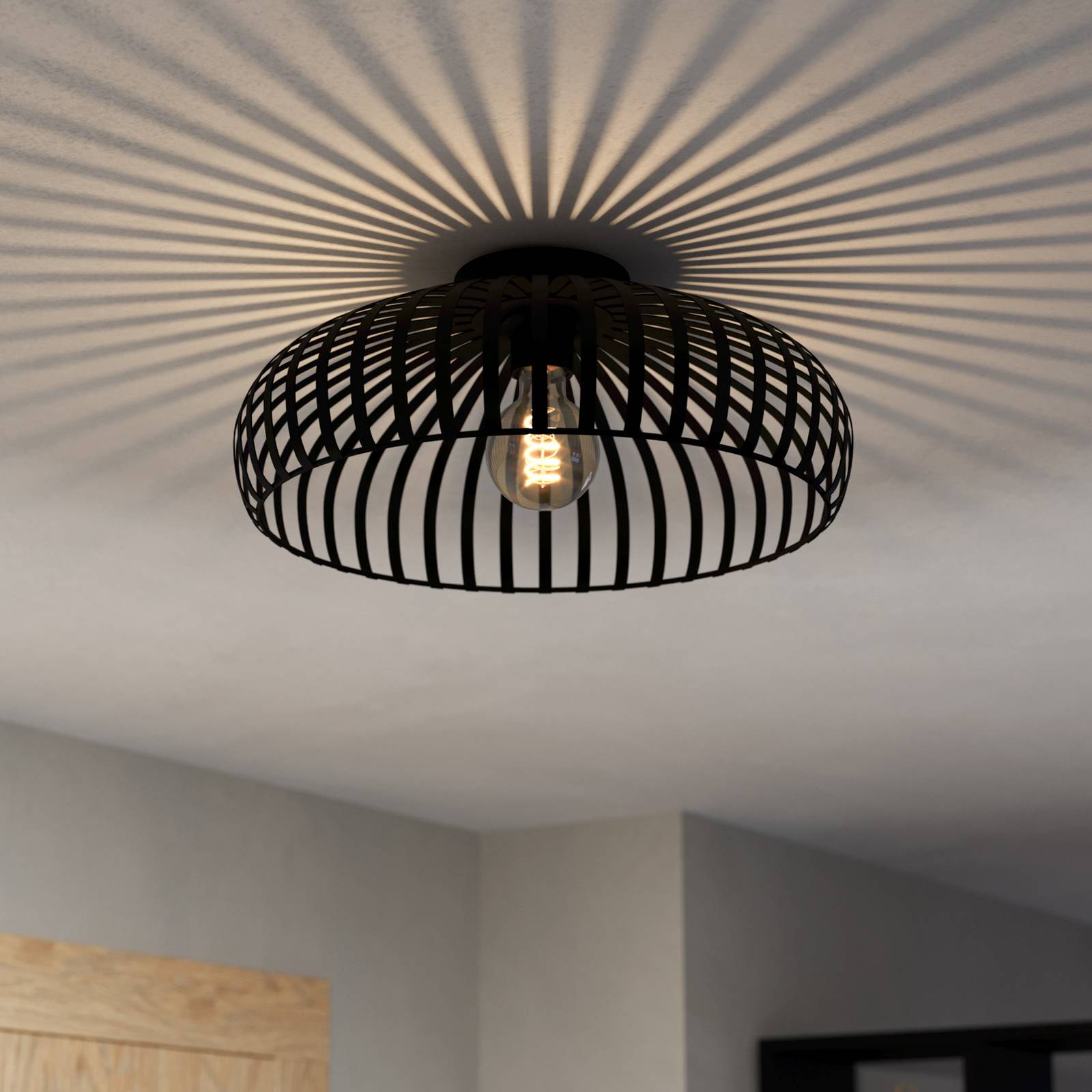 EGLO Mogano 3 Deckenleuchte, Käfigschirm, Ø43cm günstig online kaufen