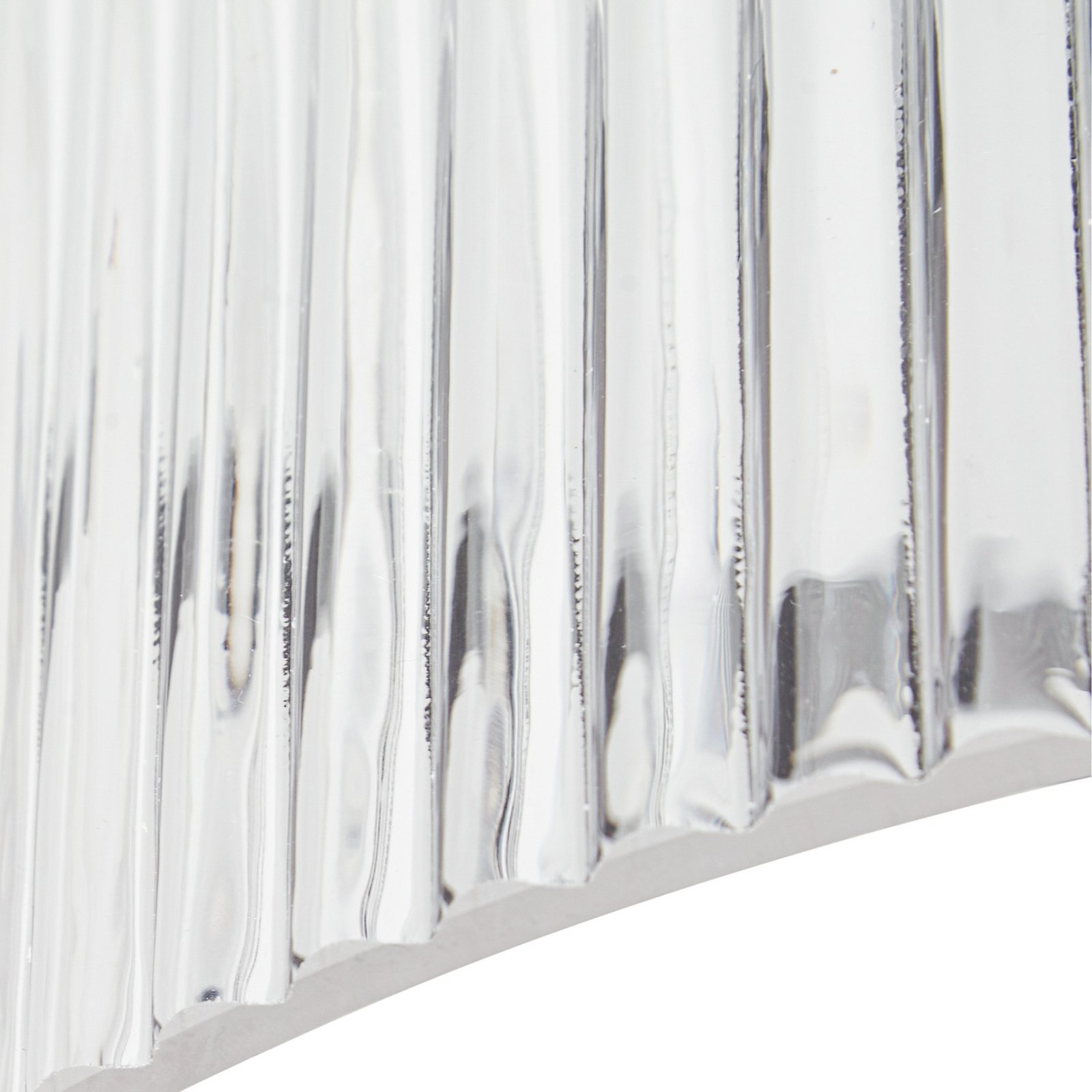 Lucande Deckenleuchte Meritt, chrom/klar, Ø 40 cm, Glas Lucande Deckenleuchte Meritt, chrom/klar, Ø 40 cm, Glas