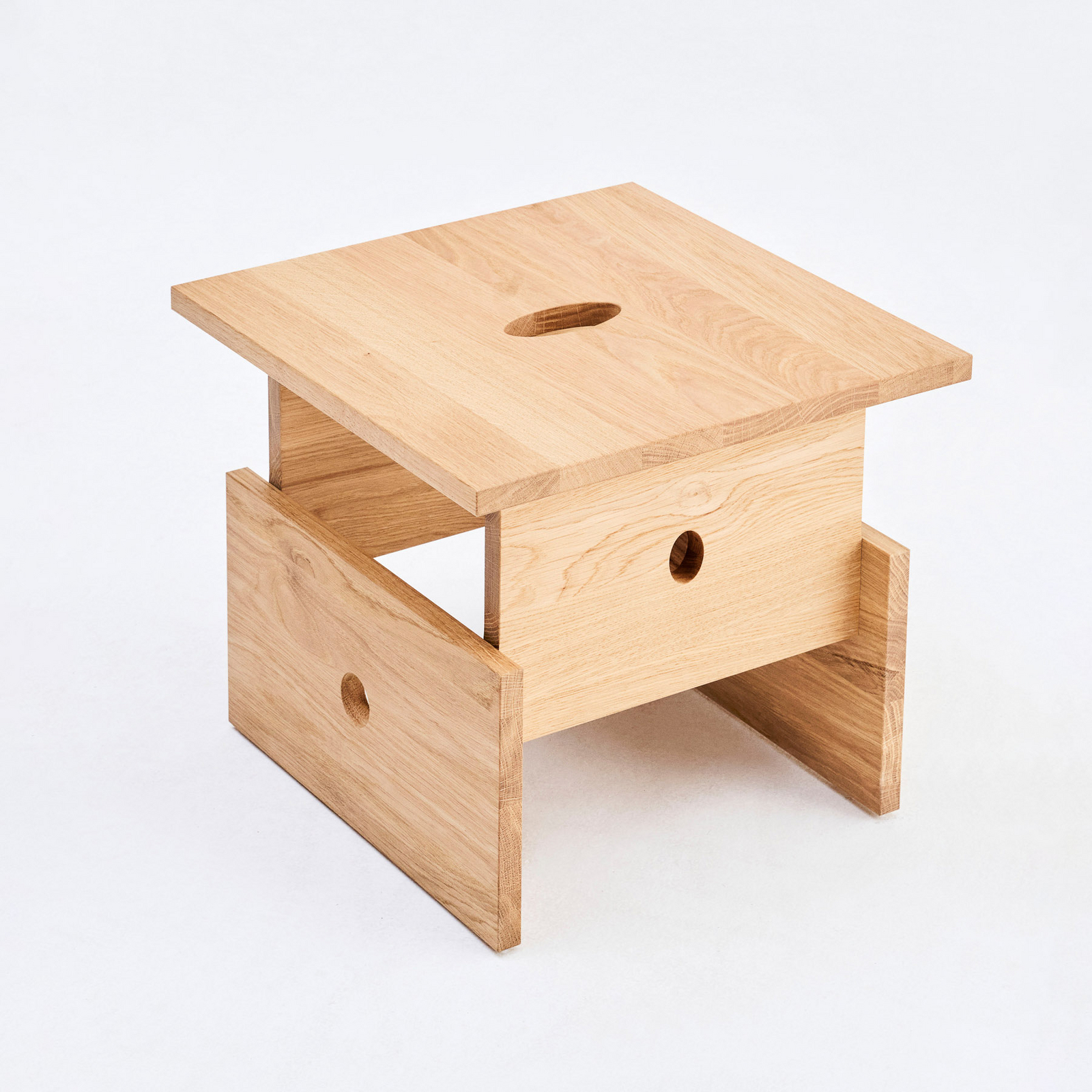 Wood Box sidobord, oljad ek, höjd 35 cm - HAY