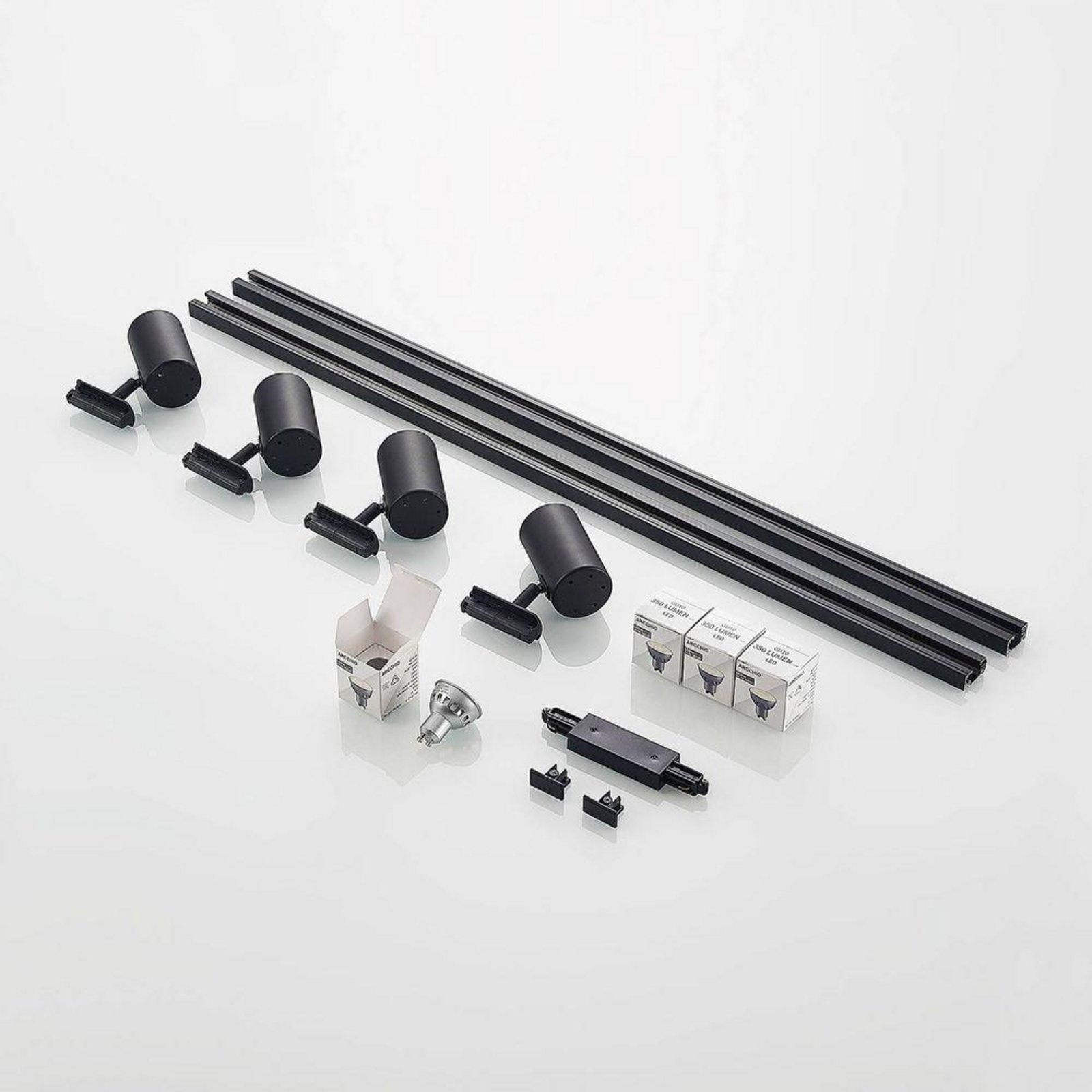 Linaro Track 4 Loftlampe GU10 Sort - Lindby