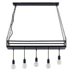 Kirista 5 Candeeiro Suspenso Black - Lindby