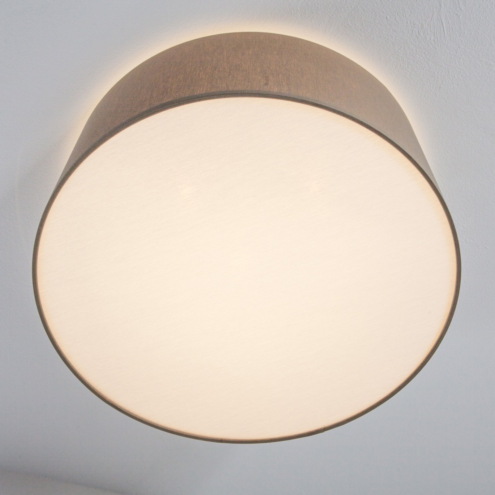 Grijsbruine plafondlamp Mara, 40 cm