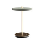 Asteria Move LED rechargeable table lamp olive/brass 31 cm - UMAGE