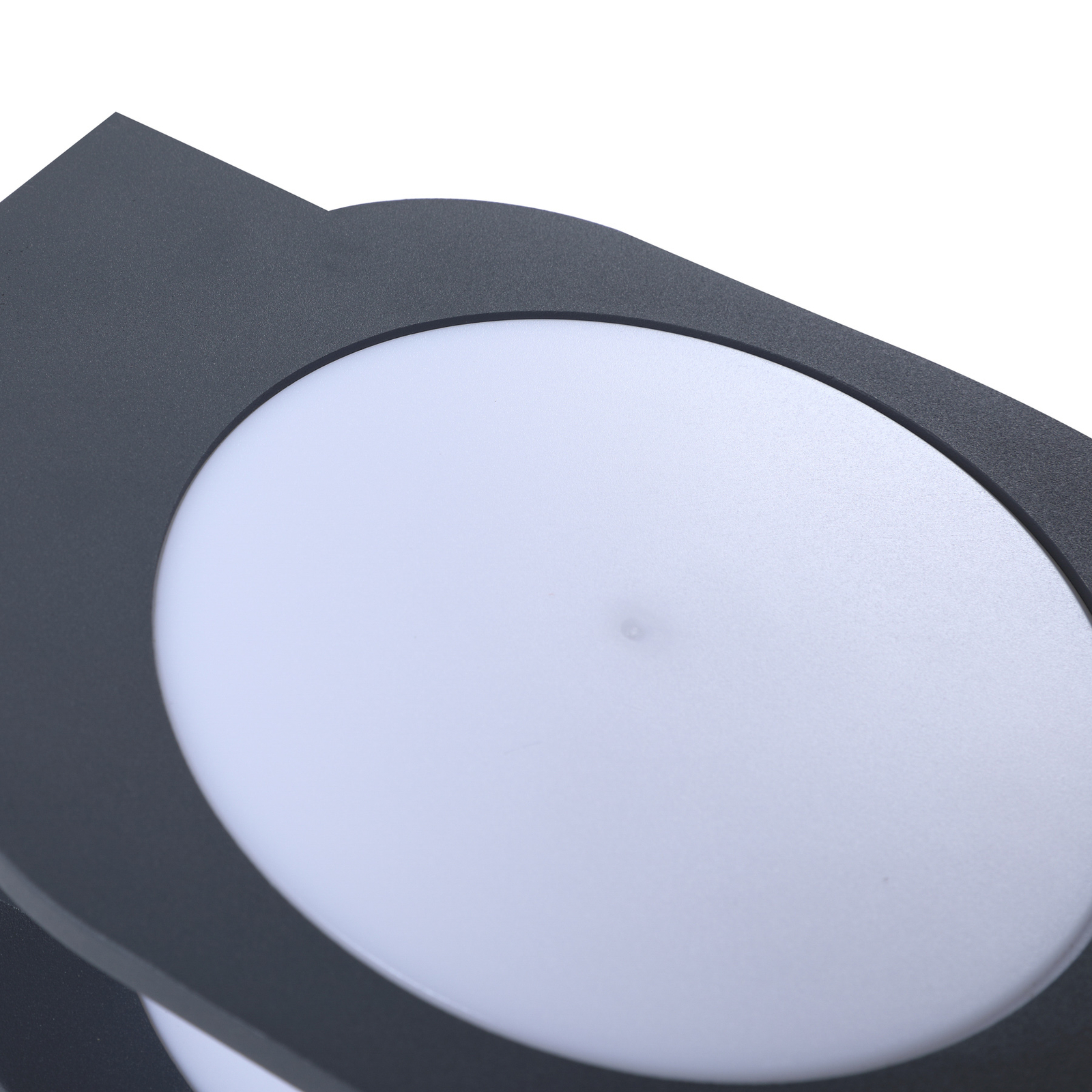 Fyra Round LED Smart Buiten Wandlamp Grijs - Lindby