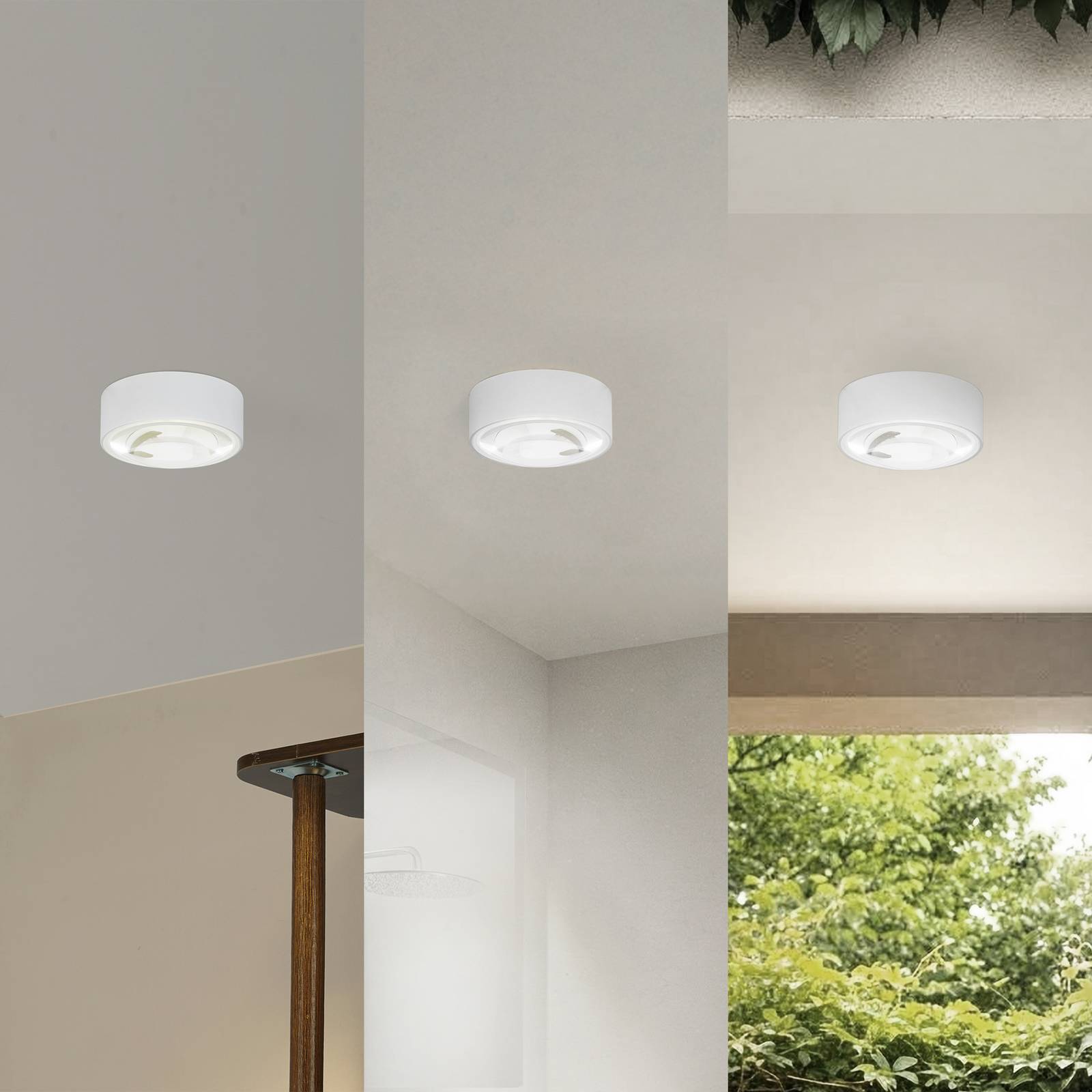 Lindby LED-Downlight Siaka, weiß, Metall, Ø 5 cm, IP65 günstig online kaufen