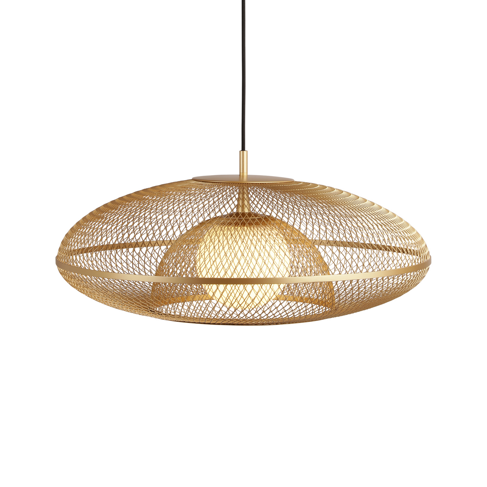 Suspension Faraday Large couleur laiton, Ø 60 cm - UMAGE