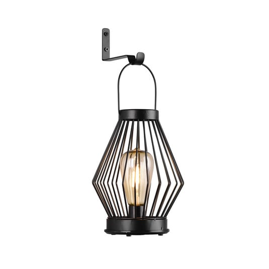 LED-Solarleuchte Merida in Laternenform, eckig