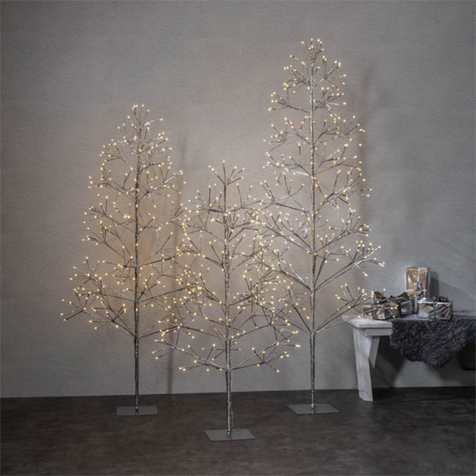 LED decorative Flower Tree IP44 silver