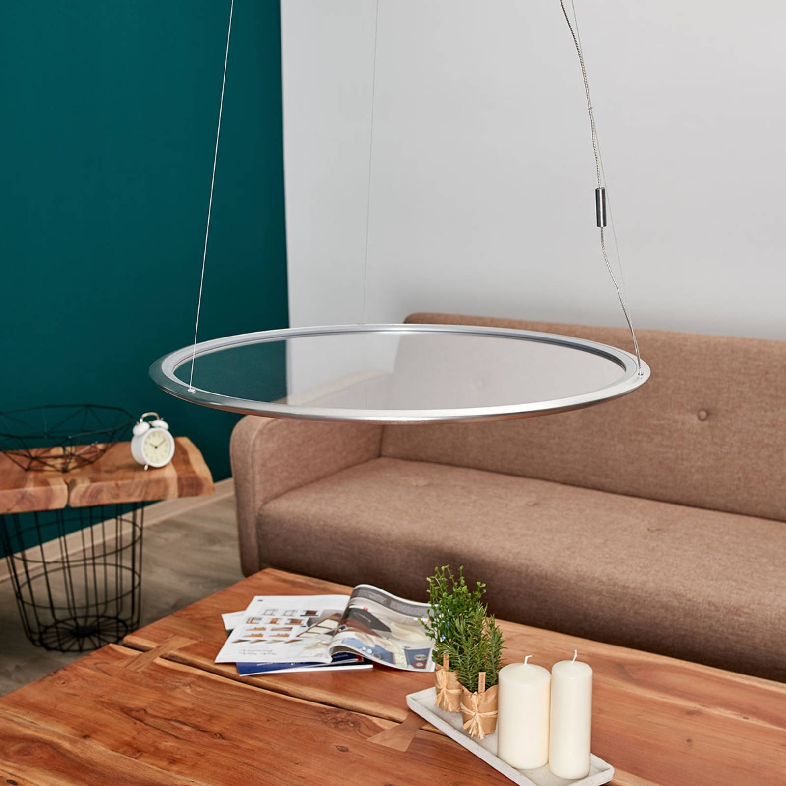 Artemide Discovery lampa wisząca pozioma aluminium