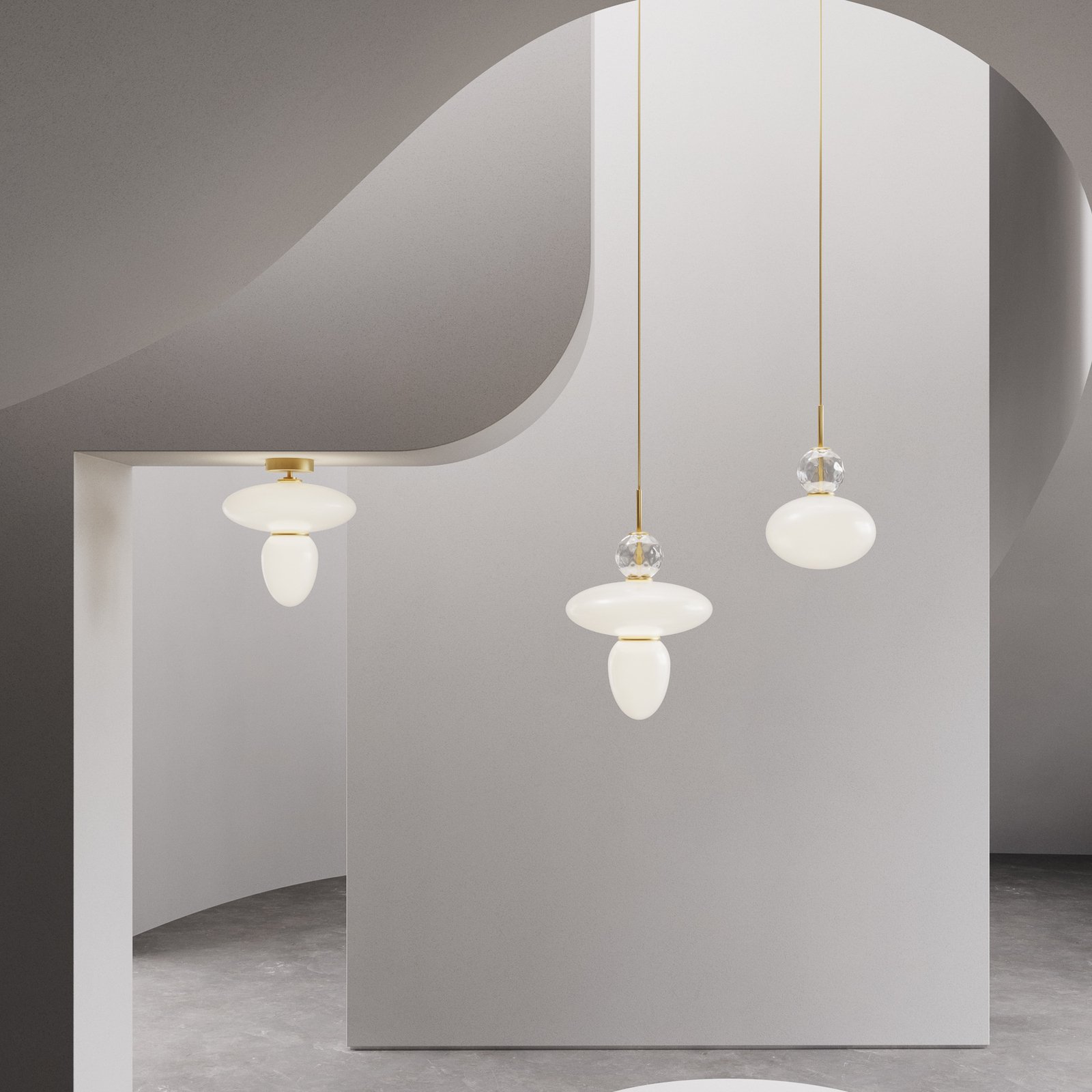 Rizzatto 43 Visilica Opal/Satin Mesing - Nuura