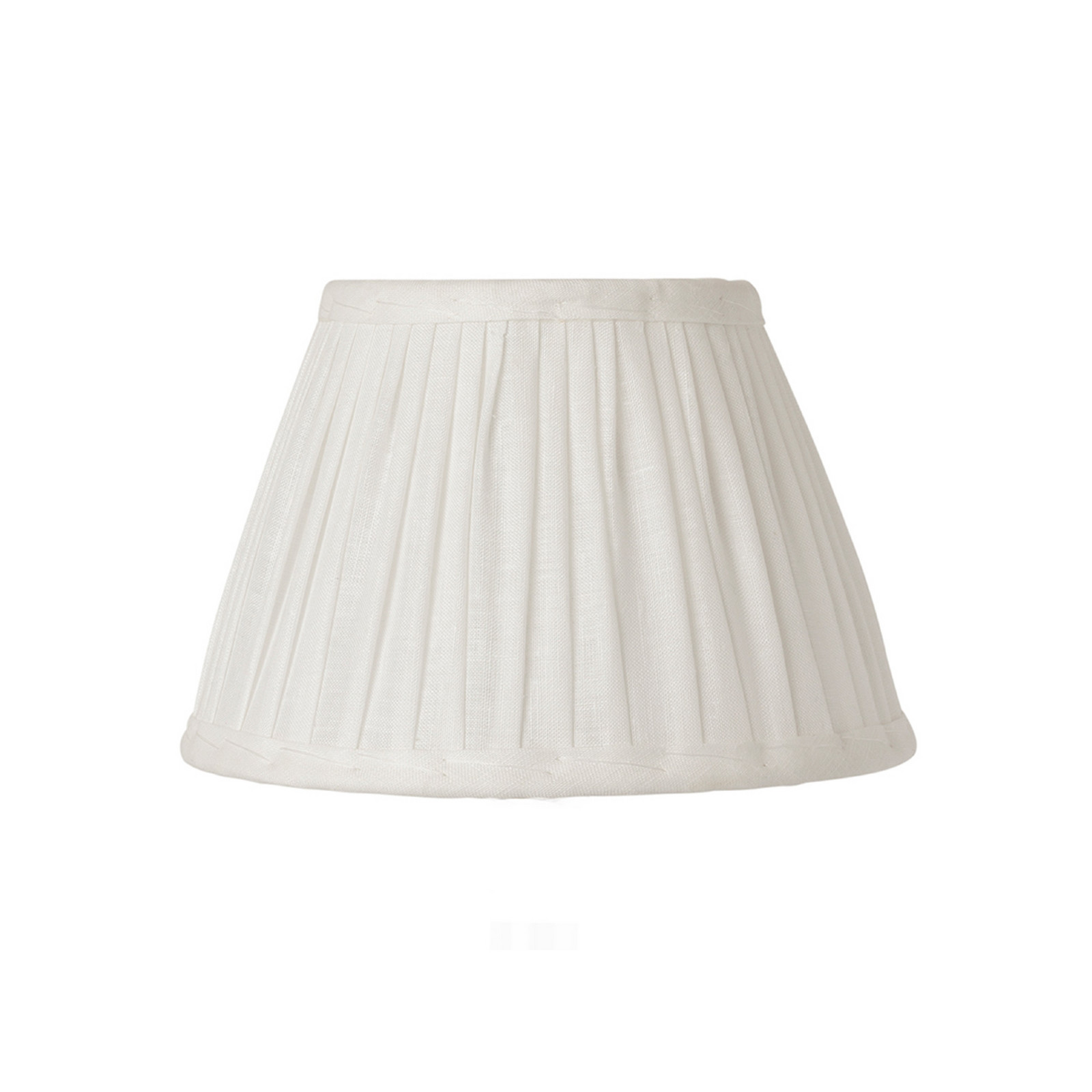 Abat-jour Ella, blanc, Ø 20 cm, lin Watt & Veke - Design - Tissu / textile