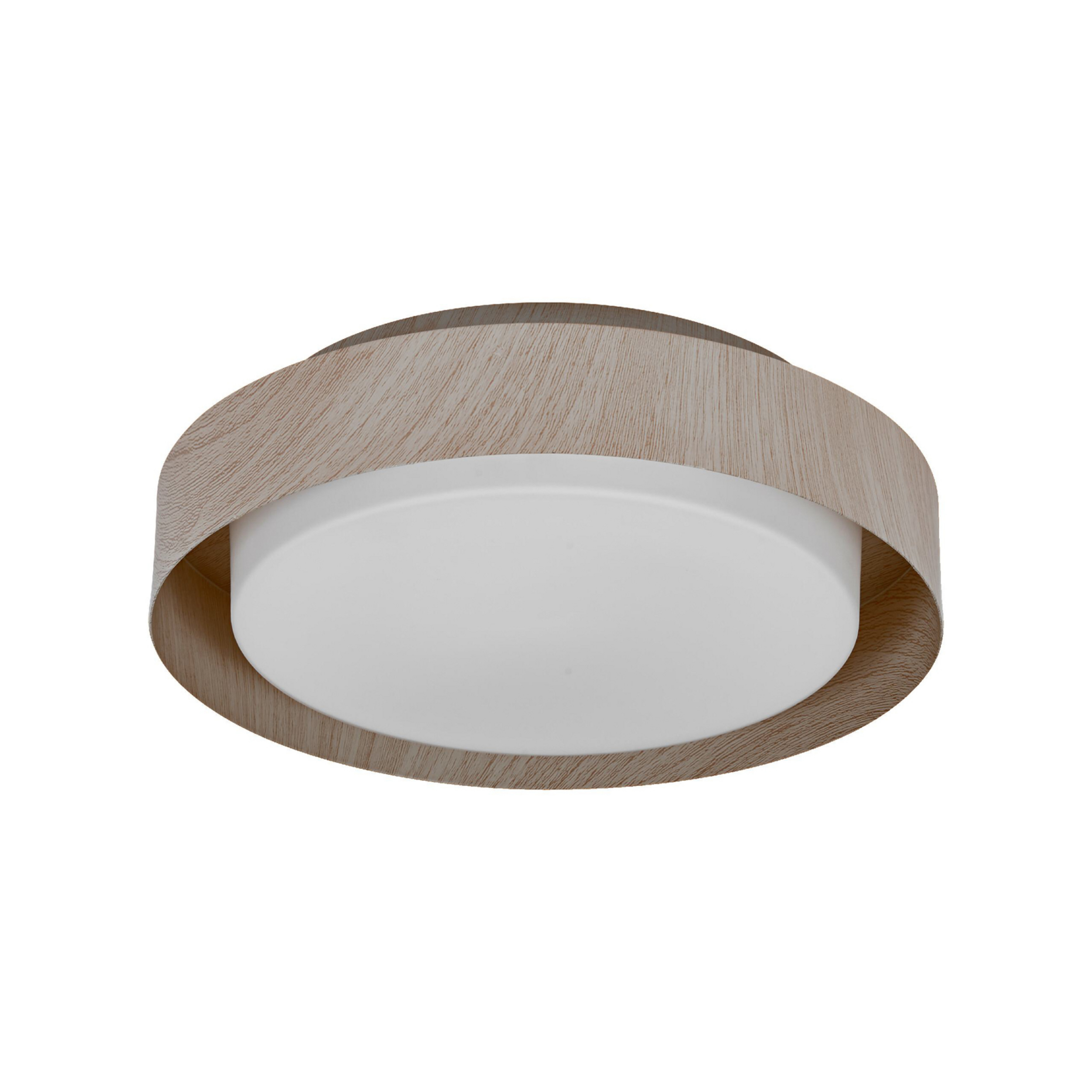 Lampa sufitowa OSRAM ORBIS MADRID, drewno, Ø 29 cm, metal/szkło