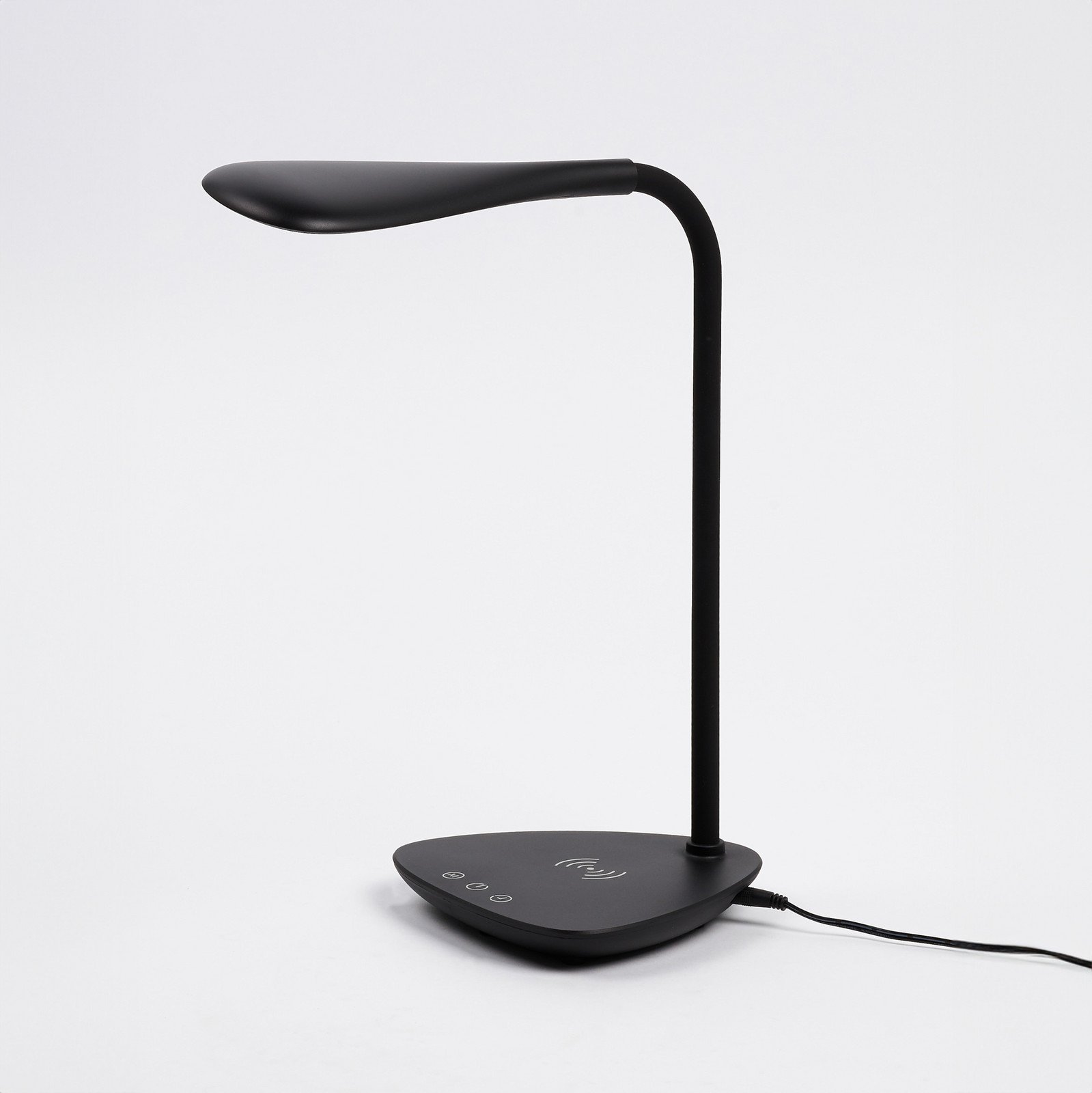 Aluminor Tom Qi lampă de birou LED CCT negru