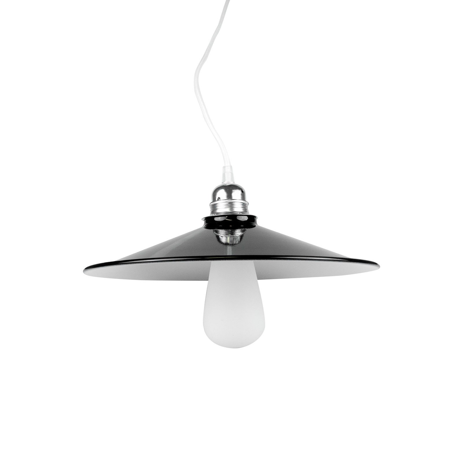 SEGULA Concav lampă pendul din metal negru