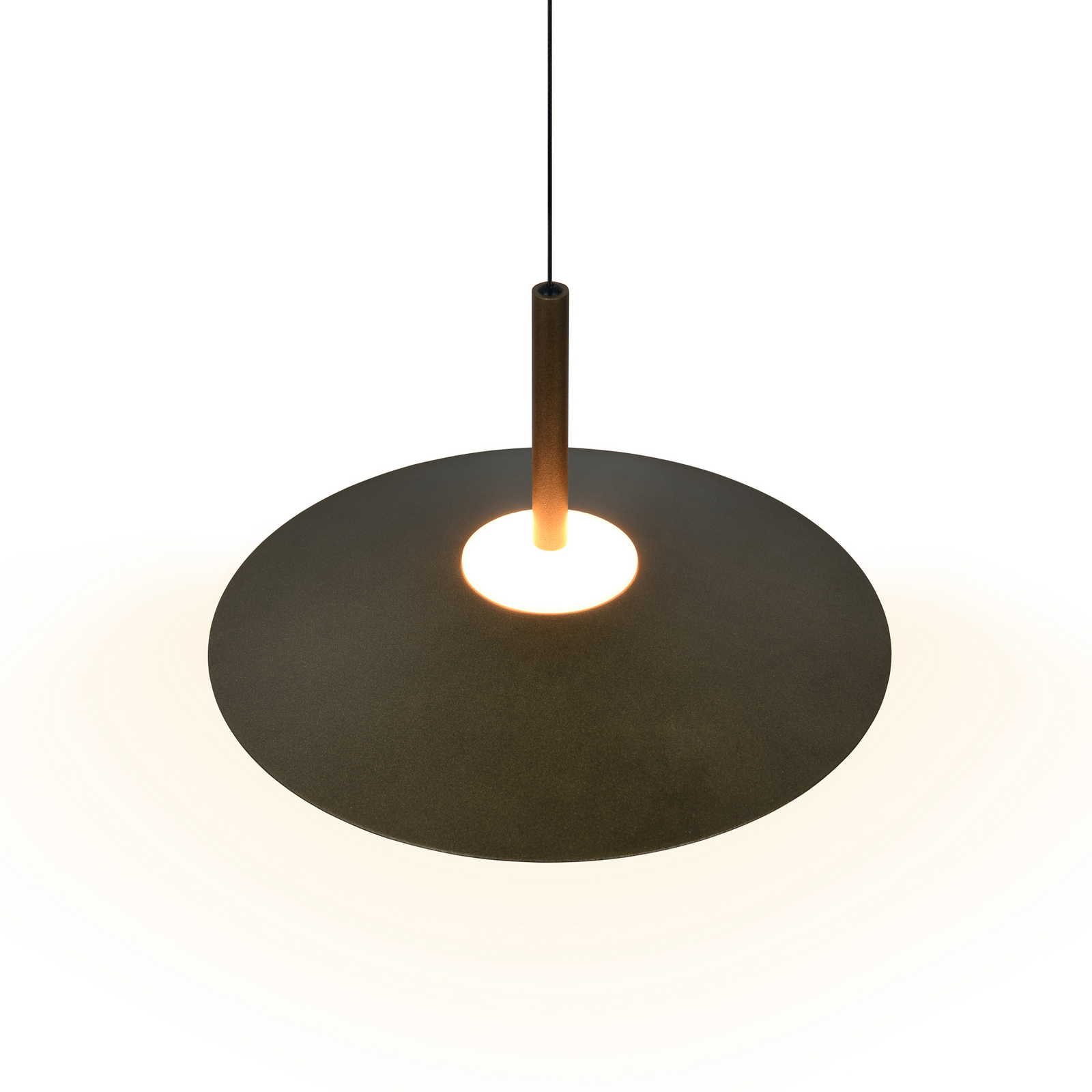 LED piekaramā lampa „Amalo“, platīna krāsā, Ø 30 cm, metāls, CCT LED piekaramā lampa „Amalo“, platīna krāsā, Ø 30 cm, metāls, CCT