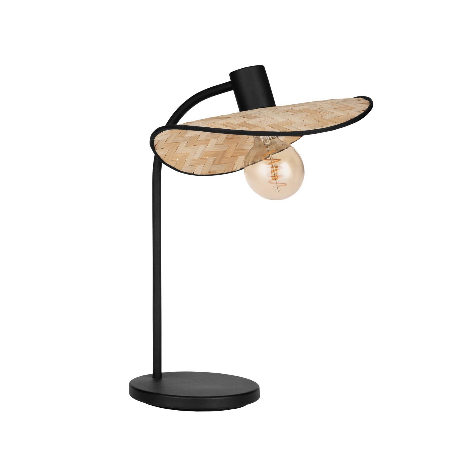 EGLO Lampe à poser Marywell, bambou naturel, hauteur 47 cm, E27