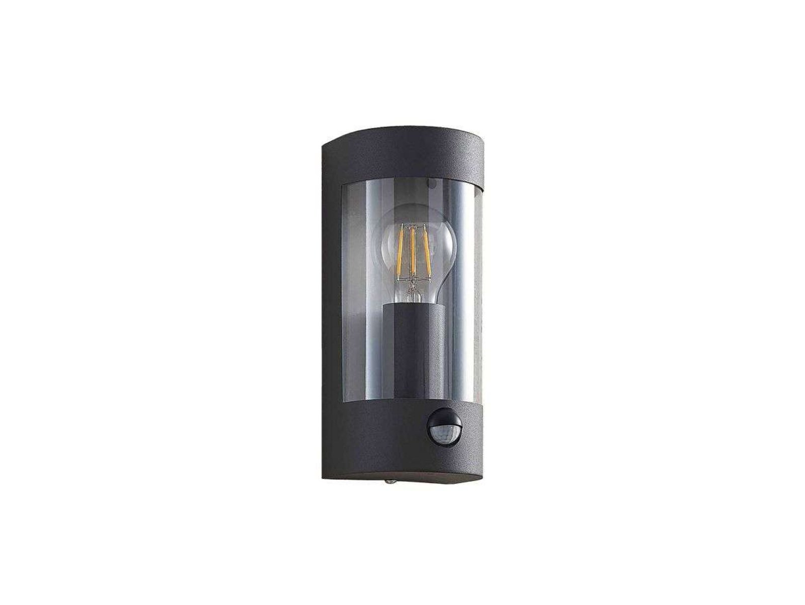 Junias Outdoor Wall Lamp w/Sensor Dark grey - Lindby