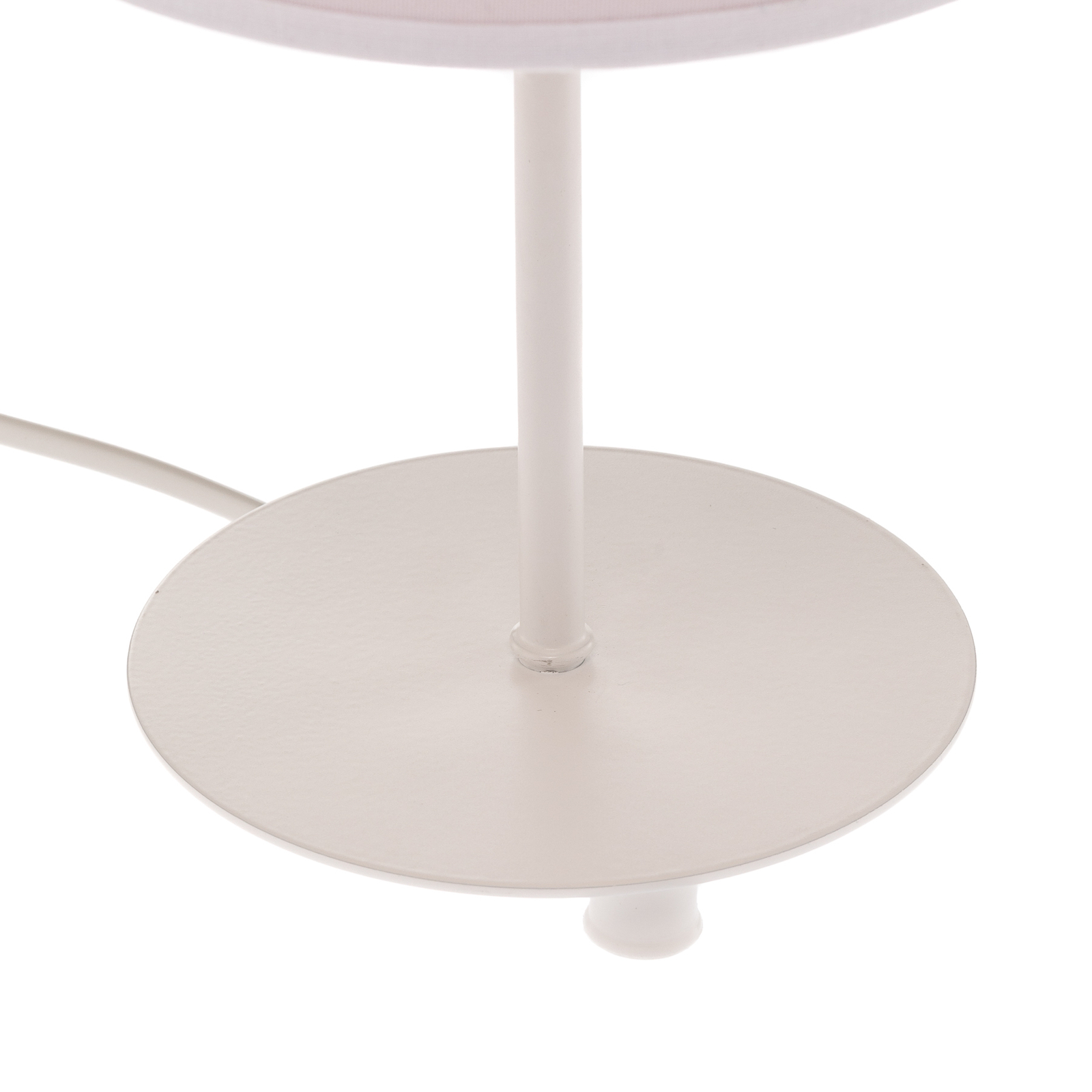 Lampa stołowa Roller biała/złota, wysokość 30cm