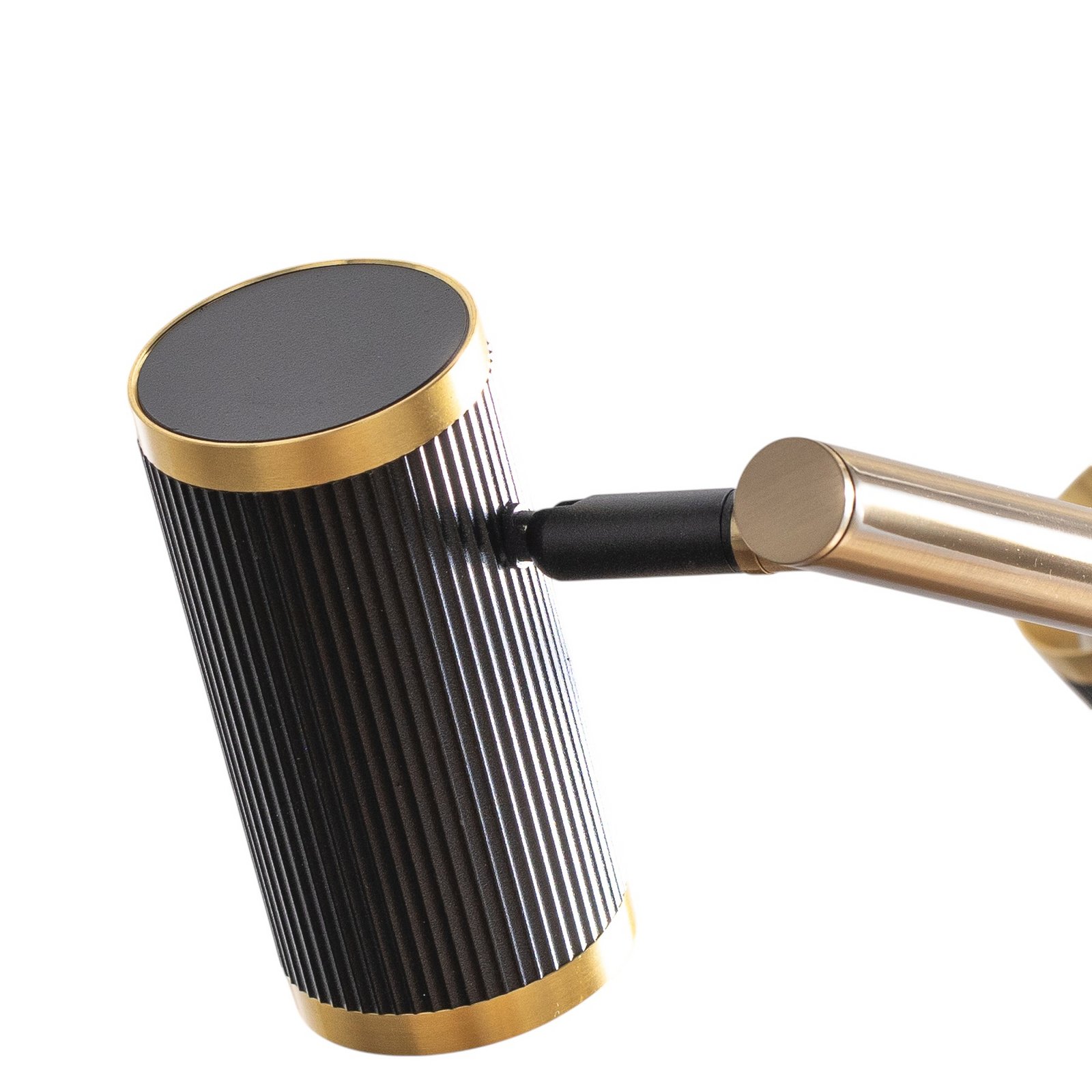 Hängelampe Lume schwarz/gold antik Länge 86 cm 6-flg. Metall