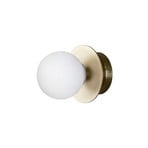 Art Deco Wall/Ceiling Lamp IP44 Brushed Brass - Globen Lighting