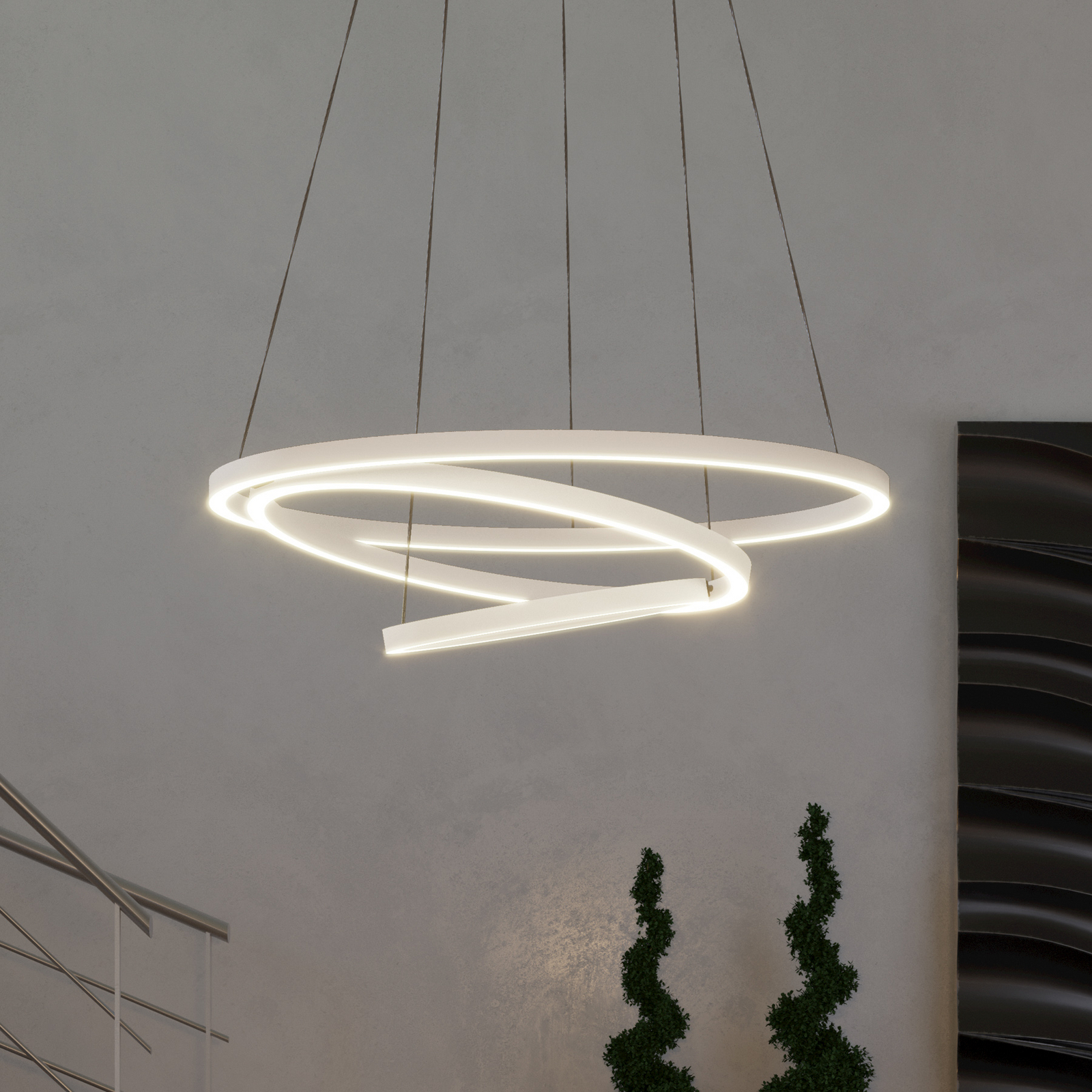 EGLO connect Lobinero-Z LED-Hängelampe, CCT, rund