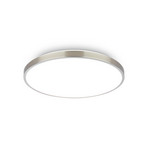 Stropné LED svetlo Kaida, matný nikl, Ø 38 cm, EEK A, 4 000 K