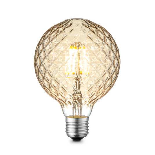 Lucande ampoule LED E27 G95 4 W 2 700 K dim ambre