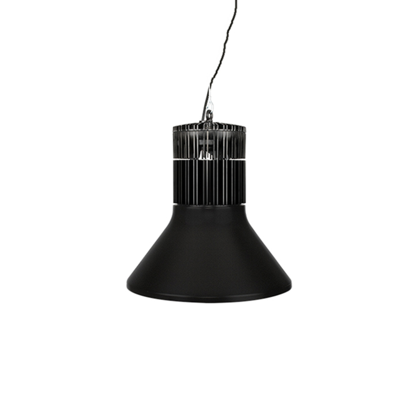 GLamOX A90-P1 LED 3000 DALI 37.5cm 4,000K wide beam black, aluminium, 28 W, energy efficiency: A+, H: 40.6 cm