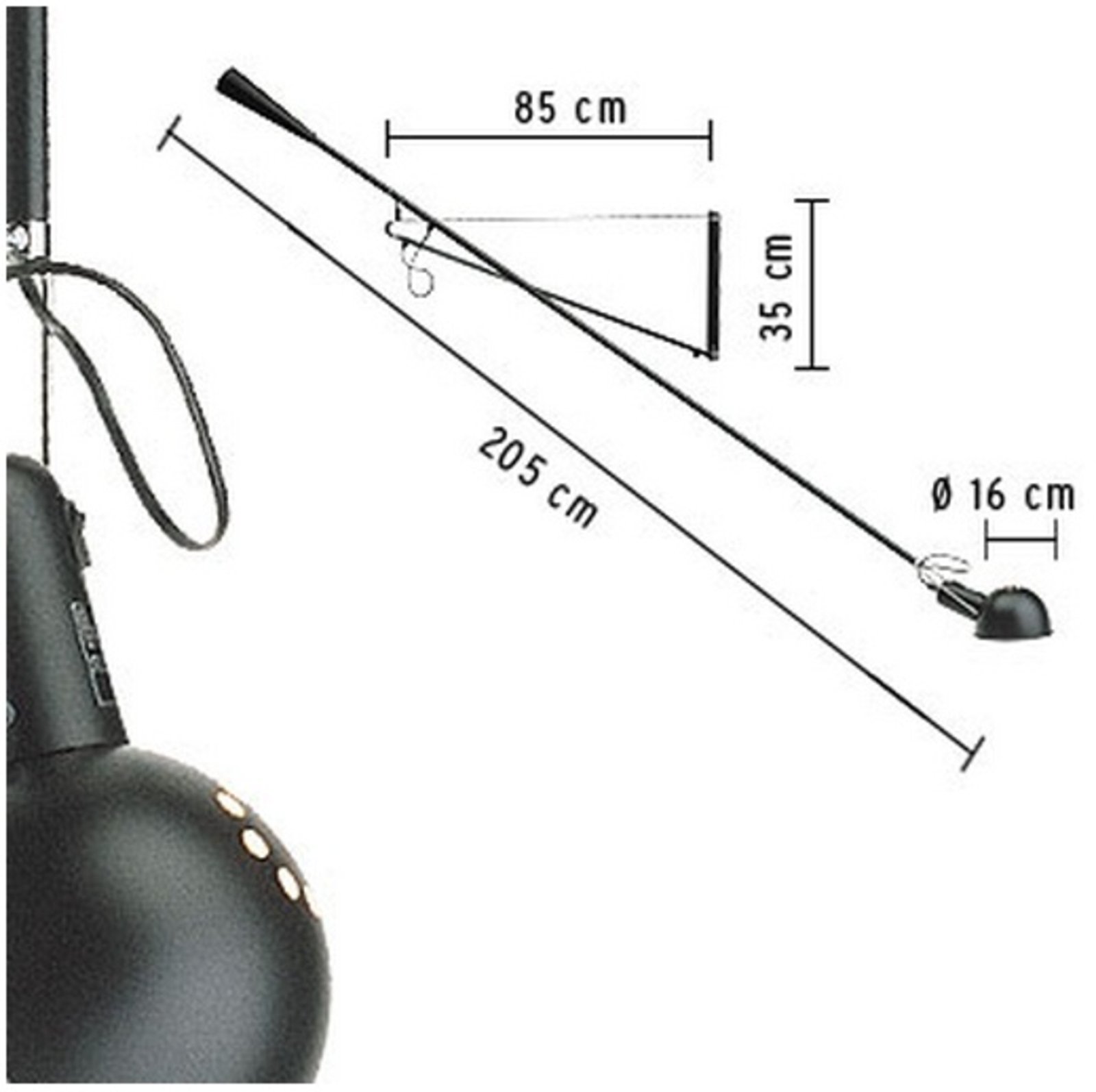 265 Vägglampa Vit - Flos