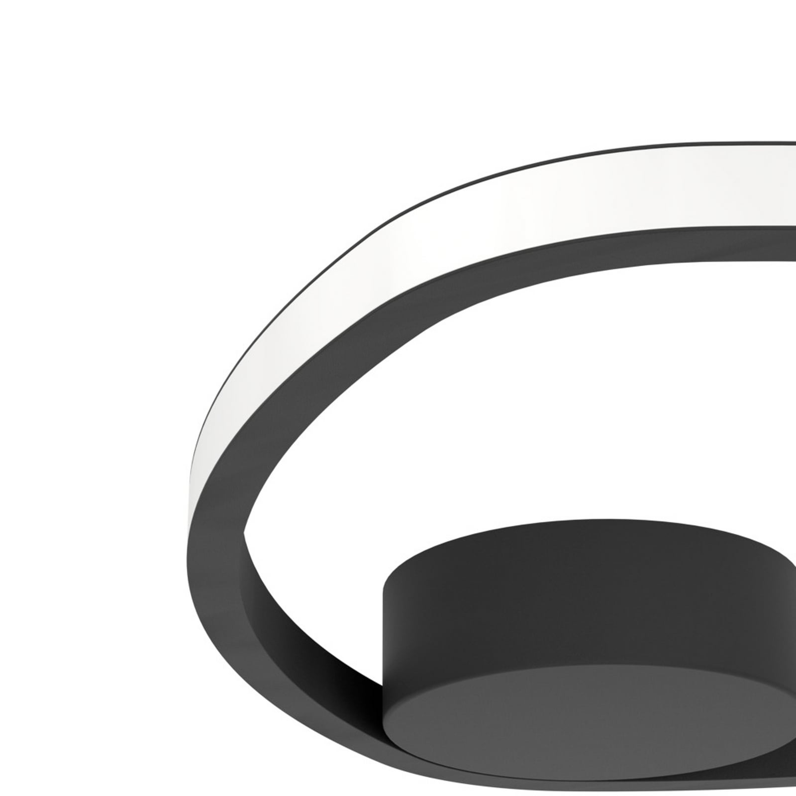 Plafonnier LED EGLO MOSCHELLA, noir, Ø 38 cm, CCT