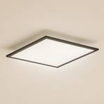 Lindby LED panel Enhife, black, 39.5x39.5 cm