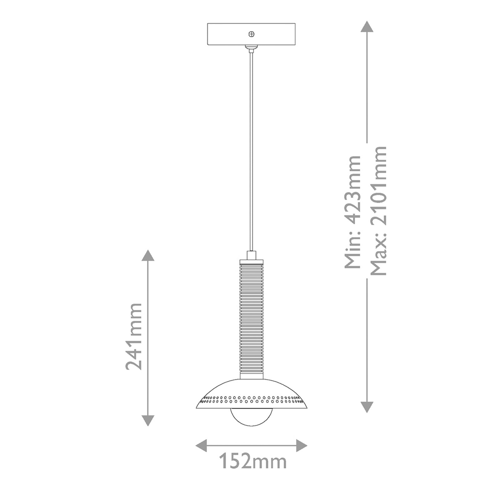 Candeeiro suspenso LED Arden, preto, Ø 15 cm, metal regulável - Elstead Candeeiro suspenso LED Arden, preto, Ø 15 cm, metal regulável - Elstead