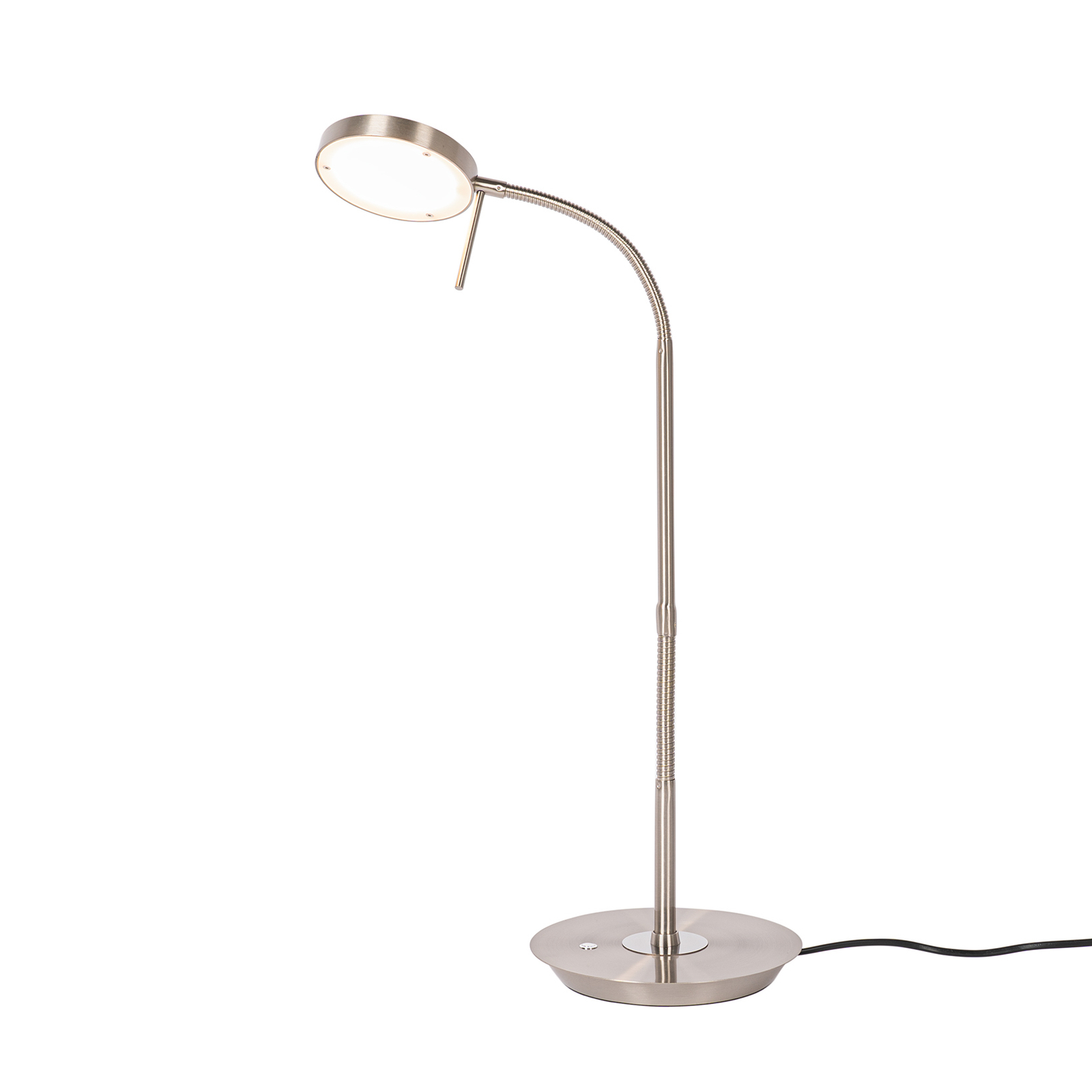 Lindby Sharani LED-Tischleuchte, CCT, nickel