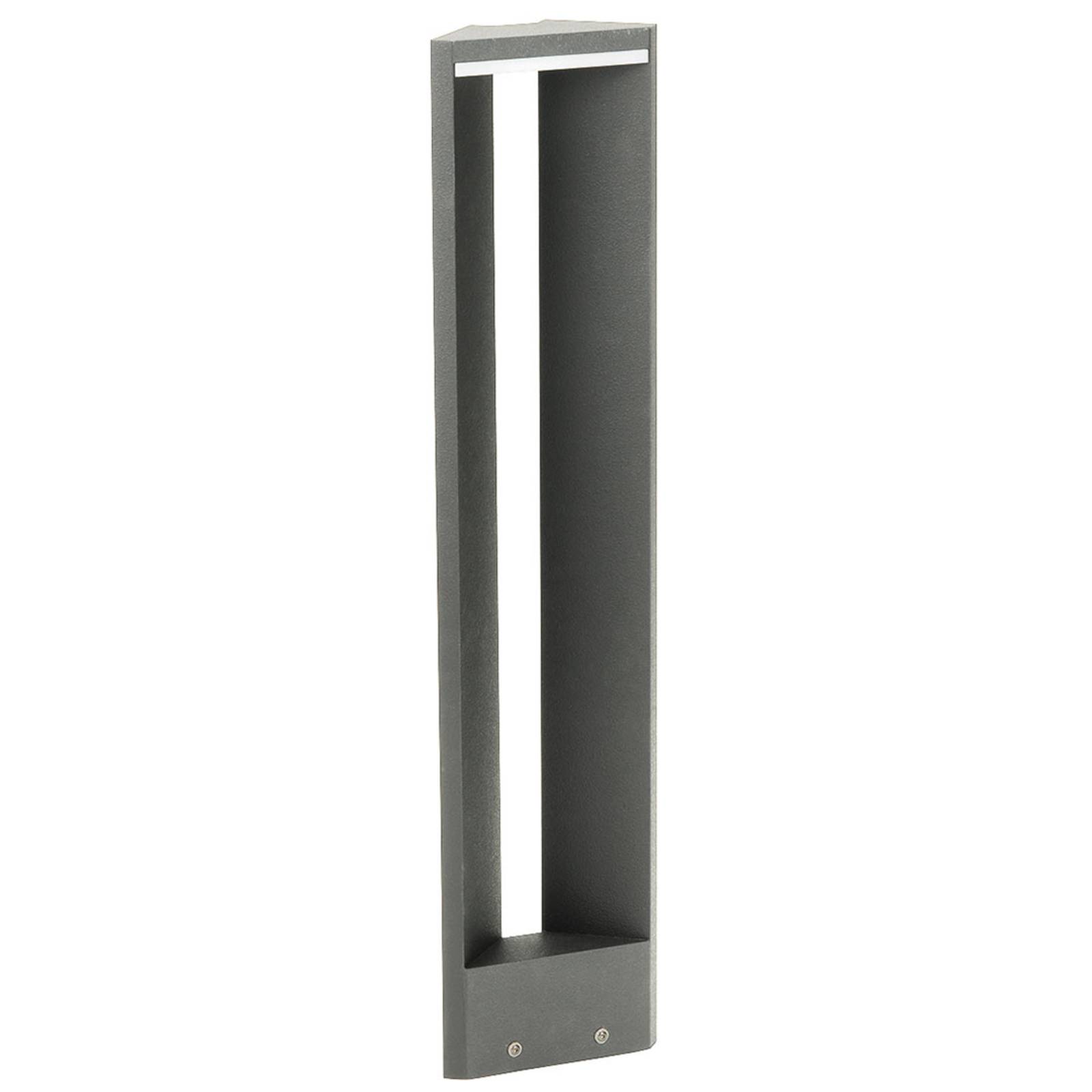 Albert Leuchten Triangular Triana LED path light, die-cast aluminium, acrylic, 10 W, energy efficiency: A+, W: 21.5 cm, H: 90 cm