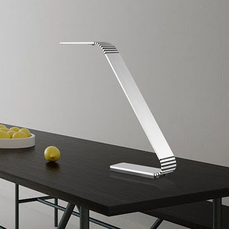 TRAE Maze X lampka biurkowa LED, 4 000 K aluminium