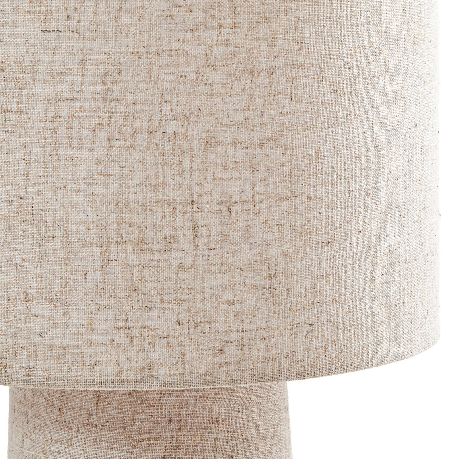 Elfie vloerlamp, hoogte 124 cm, beige, linnen, 2x E27 - Lindby