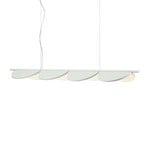 FLOS Almendra Lineair LED hanglamp 4-lamps, wit