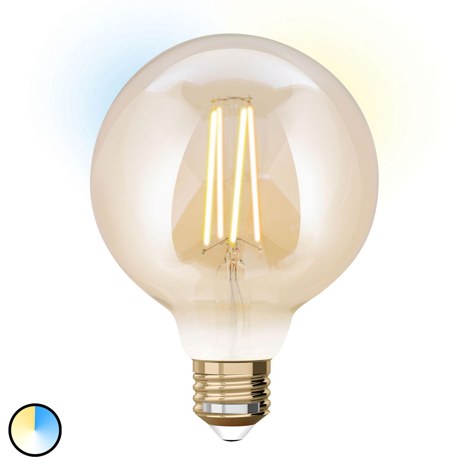 iDual globe LED bulb E27 9 W extension 9.5 cm, E27, 9 W, energy efficiency: A+, L: 14 cm